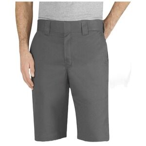 Dickies Men's 11 Inch Slim‎ Fit Stretch Twill Work Short Gravel Gray Size 26